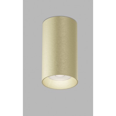 TINY II M, G Stropní, bodové svítidlo, těleso kov, povrch zlatá, LED 8W, 720lm, teplá 2700K, vyzař. úhel 38°, Ra90, 230V, IP20, rozměry d=75mm, h=95mm