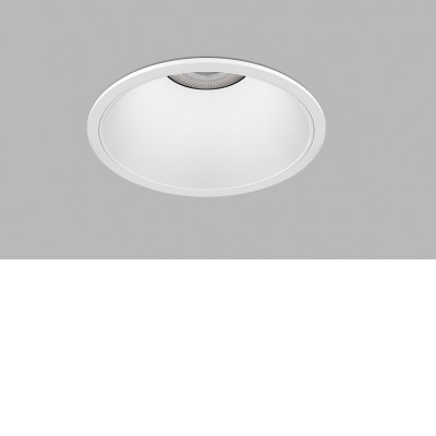 VIGO Stropní podhledové bodové svítidlo, těleso hliník, bílá, LED 8-18W, 920-2070lm, teplá 3000K, Ra90, 230V, do koupelny IP65, rozměry d=100mm, h=64mm.