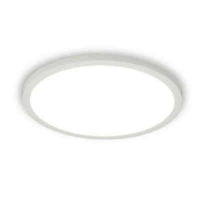 SLIM-R Podhledové, stropní svítidlo, základna hliník, povrch bílá, difuzor PMMA opál, LED 6W/10W/15W/20W, 540lm/900lm/1350lm/1800lm, teplá 3000K, 230V, do koupelny IP43, tř.1, rozměry dle typu, h=25mm