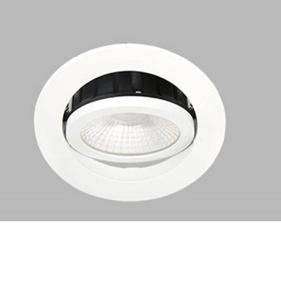 MAX Podhledové, stropní svítidlo, nastavitelný směr svícení, těleso hliník, povrch bílá/černá, LED 8W, 735lm, teplá 3000K/neutrální 4000K, stmívání DALI/PUSH-DIM dle typu, 230V, do koupelny IP65, rozměry d=80mm, h=30mm.