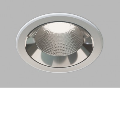 ALFA II Stropní podhledové svítidlo, hliník, bílá a stříbrná, LED 15W/1800lm, 25W/3000lm, nast. teplota CCT teplá 3000K-neutrální 4000K, stmív. dle typu, vyzař. úhel 60°, UGR<19, Ra90, 230V, IP54, rozměry dle typu.