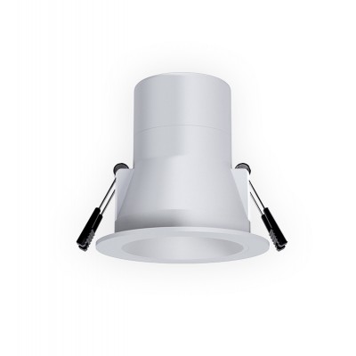 ZERO 8W CCT TRIAC, IP54 Stropní podhledové bodové svítidlo, těleso plast bílá, LED 8W, 880lm, CCT přepín. teplota teplá 3000K-neutr 4000K, Ra90, stmív. TRIAC, 230V, IP54, rozměry d=106mm, h=84mm.
