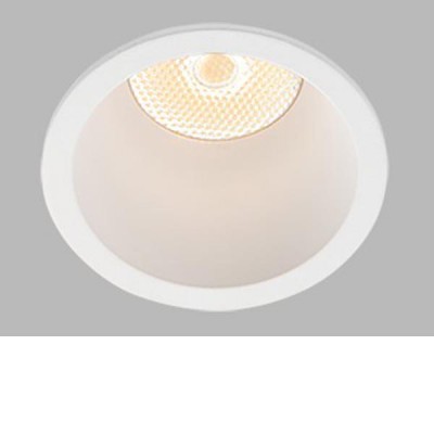 RAY XS/S/M, LED 3W, 6W, 10W, IP44 Podhledové komínkové svítidlo, kruh, těleso hliník, povrch bílá/černá, difuzor plast, LED 3W/6W/10W, teplá 3000K,, Ra80, dle typu stmívatelné DALI/PUSH, 230V, do koupelny IP44, rozměry dle typu
