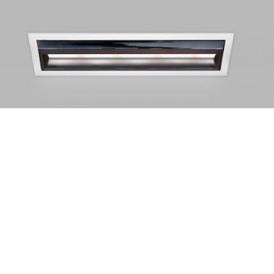 TECO Podhledové svítidlo, těleso hliník, povrch bílá a černá, difuzor plast, LED 15W, 1500lm, neutrální 4000K, stmívání dle typu, 230V, IP20, rozměry 205x55mm.