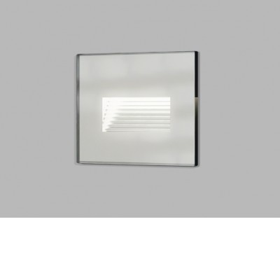 WALK Vestavné venkovní svítidlo do stěny, těleso hliník a sklo, povrch bílá, LED 5W, 300lm, přepínatelná.CCT teplota teplá 3000K/neutrální4000K,/denní 6000K, 230V, IP44, rozměry 105x81x48mm, svítí dolů