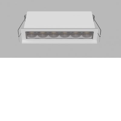 RIVA MINI WW Podhledové svítidlo, ASYMETRICKÉ svíc. (wallwasher), hliník, rámeček bílá, LED 10W, 800lm, TW nast. teplota CCT teplá 2700K-neutr 4000K, stmív. DALI, Ra90, UGR<19, 230V, IP20, 113x45x31mm.