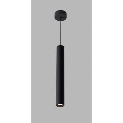 MIKY Závěsné bodové svítidlo, základna kov a stínítko kov, povrch černá, LED 3W/150lm, 4W/200lm, 6W/300lm, 10W/800lm, teplá 3000K, stmív. dle typu, vyzař. úhel 36°/38°, UGR<19, 230V, IP20, rozměry dle typu.