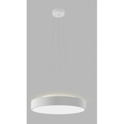RINGO Závěsné svítidlo, hliník, bílá, LED 40W, 3000lm, TW nast. teplota CCT teplá 3000K-neutrální 4000K, stmív. Zigbee, 230V, IP20, tř.1, d=400mm, vč závěs lanka l=2500mm, lze zkr, svítí nahoru/dolů.