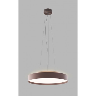 TORO Závěsné svítidlo, hliník, kávová, LED 92W, 6900lm, nast. teplota CCT teplá 3000K-neutr 4000K, stmív. TRIAC, 230V, IP20, tř.1, rozměry d=800mm, vč závěs lanka l=2500mm lze zkr, svítí nahoru/dolů