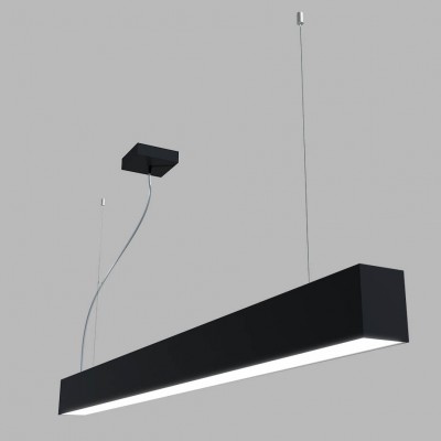 LINO II Závěsné svítidlo, těleso hliník, povrch bílá, nebo černá, difuzor plast opál, LED 24W, 32W, 49W, CCT 3000K/3500K/4000K, stmív DALI, ZIGBEE, 230V, IP20, tř.1, rozměry dle typu, svítí dolů