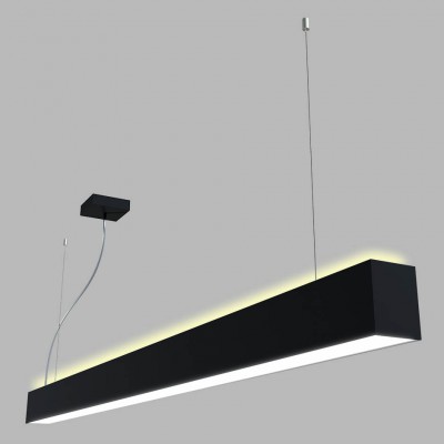 LINO II Závěsné svítidlo, těleso hliník, povrch bílá, nebo černá, difuzor plast mikroprisma, LED 24W, 32W, 49W, CCT 3000K/3500K/4000K, stmív DALI, ZIGBEE, 230V, IP20, tř.1, rozměry dle typu, svítí nahoru/dolů