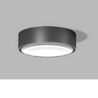 ROLO LED 6W, IP65 Stropní přisazené svítidlo, těleso hliník, povrch černá-antracit, LED 6W, 420lm, teplá 3000K, vyzařovací úhel 160°, Ra80, 230V, IP65, rozměry d=107mm, h=36mm
