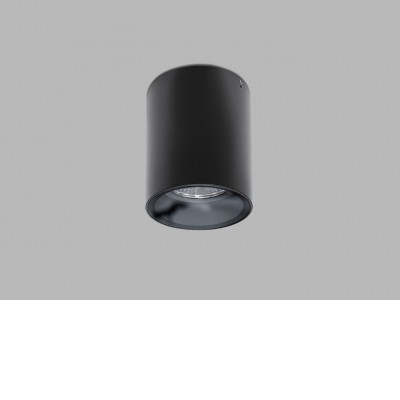 ROLO Stropní, bodové svítidlo, venkovní, těleso kov, povrch černá, LED 13W, 1300lm, teplá 3000K, stmív. dle typu, vyzař. úhel 80°, Ra90, 230V, IP65, rozměry d=103mm, h=136mm.