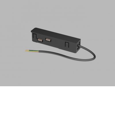 MAG POWER 48V Napájecí konektor pro magnetický systém, těleso plast, povrch černá/bílá, stmívání DALI, 48V.