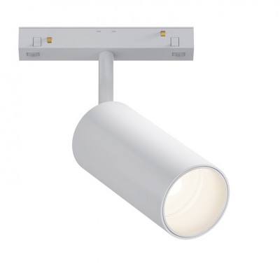 MAGO Bodové svítidlo do magnetického systému, nastav. směr svícení, těleso kov, povrch bílá, LED 3W, 240lm, neutrální 4000K, vyzař. úhel 36°, 48V, IP20, rozměry d=50mm, h=110mm.