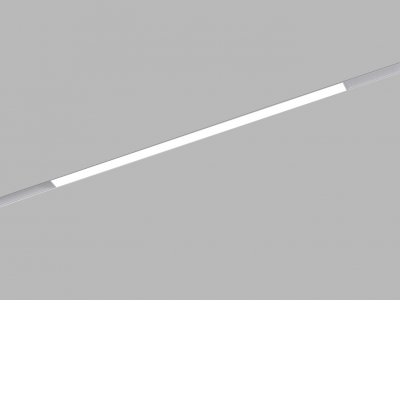 MAGLINE Svítidlo do magnetického systému, těleso kov, bílá, difuzor plast opál, LED 24W, 1944lm, přepín CCT teplá 3000K/3500K/neutrální 4000K, stmív. DALI, vyzař. úhel 110°, 48V, IP20, rozměry 601x44x22mm.