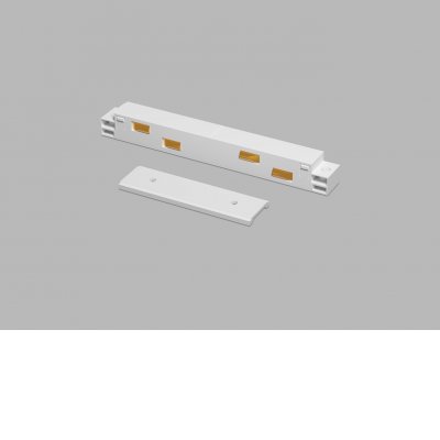 MAG II Vkládací, spojovací konektor pro napájení magnetického systému osvětlení, materiál plast, bílý, stmívání DALI, 48V, IP20.