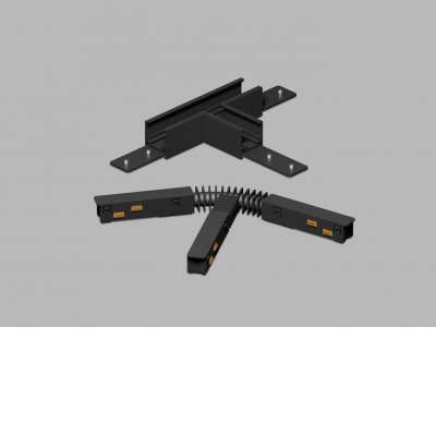 MAG II LOW T-konektor, spoj pro magnetický systém, materiál hliník, povrch černá/bílá, stmívání DALI, 48V, rozměry 110x68x27mm.