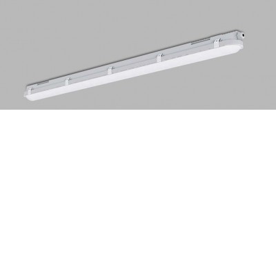 HULK Průmyslové, prachotěsné svítidlo, těleso plast, povrch šedá, difuzor plast opál, LED přepínač 22-40W, 5600lm, neutrální 4000K, vyzař. úhel 160°, Ra80, 230V, IP65, rozměry 77x75mm, l=1200mm.