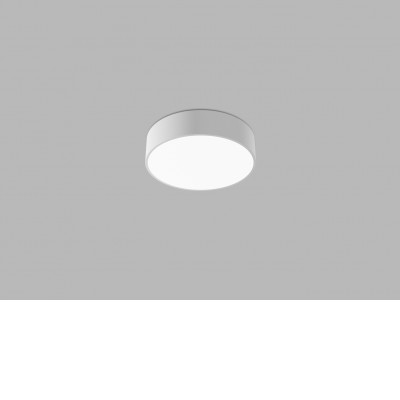 MONO VÝPRODEJ Stropní svítidlo, těleso hliník, černá, difuzor plast opál, LED 30W, 1900lm, přepínatelná teplota CCT teplá 3000K, neutrální 4000K, Ra80, 230V, IP20, tř.1, rozměry d=400mm, h=100mm
