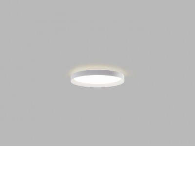 MOON 40, W Stropní svítidlo, hliník, bílá, difuzor plast opál, LED 36W, 2800lm TW nastavitelná teplota CCT teplá 3000K-neutrální 4000K, Ra90, stmív ZigBee, 230V, IP20, d=400mm, h=70mm