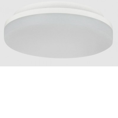 BACHE R 18W/24W IP54, HF senzor Stropní svítidlo, HF senzor pohybu, záběr 360°, dosah 8m, čas 90s, plast bílá, dif plast opál, LED 18W/1900lm, 24W/2600lm, teplá 3000K/neutrální 4000K, do koupelny IP54, tř.2, rozměry dle typu.