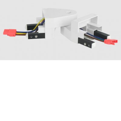 MIHES konektor 0-10V Konektor k propojení svítidel, umožňuje nastavení úhlu 90°-270° materiál plast bílá, stmív. 0-10V, 230V, IP20.