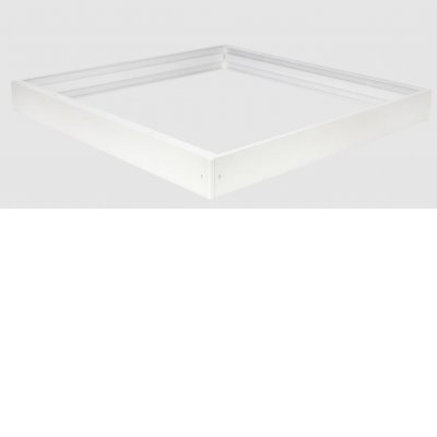 MR123 - Rám pro LED panel 600x600x62 Montážní rám pro stropní montáž LED panelu, materiál kov, povrch bílá, rozměry 600x600x62mm, DIY šroubovací, rozložený