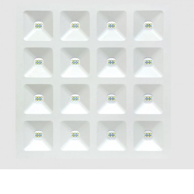 GILMO 15W Stropní, podhledové, svítidlo, těleso kov, povrch bílá, nast. LED 36W, 2250-5040lm, neutrální 4000K, stmív. 0-10V, UGR<16, 230V, IP20, tř.2, 596x596x50mm