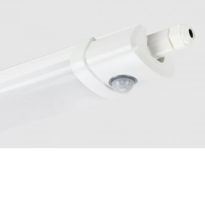 RICH 30W/40W PIR Průmyslové, prachotěsné svítidlo, PIR senzor pohybu, záběr 120°, dosah 8m, těleso plast bílá, difuzor plast opál, LED 30W/40W, neutrální 4000K, vyzař. úhel 120°, Ra80, 230V, IP65, IK08, tř.2, rozměry dle typu, průběžné zapojení.