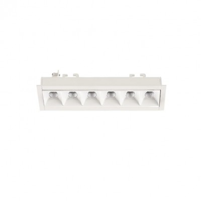 CELLULAR LED 6 Stropní, vestavné, bodové svítidlo, těleso kov, povrch bílá, komínek bílá, LED 13W, teplá 3000K, 600lm, vyzař. úhel 34°, Ra90, 700mA, UGR<13, IP20, 173x46x50mm