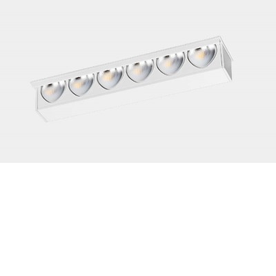 UNCUS FL, LED 6W Stropní podhledové svítidlo, bezrámečkové, základna hliník, povrch bílá, LED 6W, 421lm, teplá 2700K, Ra92, WALLWASHER, 230V, IP23, tř.3, rozměry 143x58x16mm.