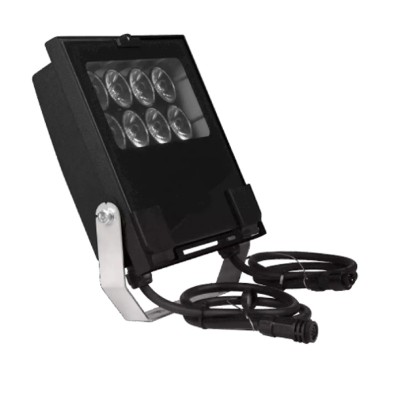 MACHAC 59W RGB IP67 Venkovní svítidlo, reflektor, nastav. směr svícení, těleso kov, černá, krycí sklo čiré, LED 59W, teplá 3000K/neutrální 4000K, RGBW, DMX-RDM, vyzař. úhel 12°/24°/eliptický 44°/60° nebo 60° dle typu, Ra80, 230V, IP67, 292x300x75mm.