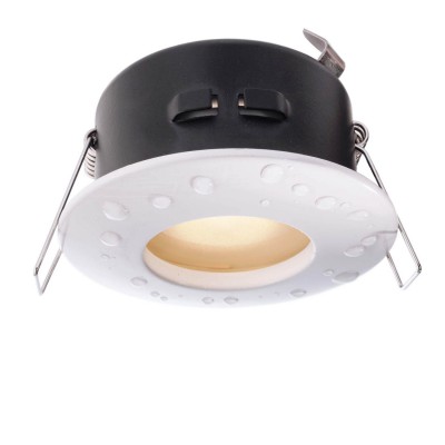 CEILING RING Stropní podhledové svítidlo, těleso hliník, povrch bílá, nebo šedostříbrná, nebo chrom, krycí sklo, pro žárovnku 35W, GU5,3, 12V, do koupelny IP65/IP20, d=84mm, h=42mm