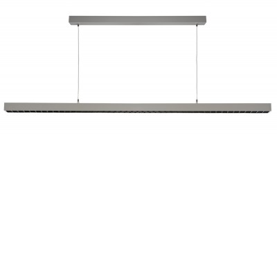 Pendelleuchte Závěsné svítidlo, těleso hliník, povrch bílá/stříbrná, LED 60W, 7000lm, neutrální 4000K, UGR<6, stmív DALI, 230V, IP20, tř.1, rozměry 1179x35mm, vč závěs lanka l=2500mm, lze zkrátit, svítí nahoru/dolů.