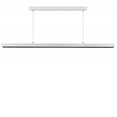 Pendelleuchte Závěsné svítidlo, těleso hliník, povrch bílá, LED 60W, 7000lm, neutrální 4000K, stmív DALI, Ra80, 230V, IP20, rozměry 1179x35mm, vč závěs lanka l=2500mm, lze zkrátit, svítí nahoru/dolů.