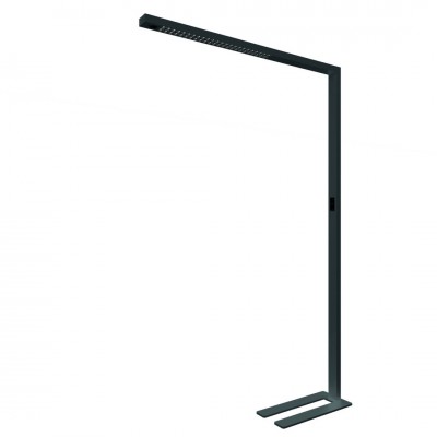 Stehleuchte Stojací kancelářská lampa, senzor pohybu, dosah 3m, záběr 85°, hliník, černá/bílá/stříbrná, LED 80W, nast. CCT teplá 2700K-denní 6500K, UGR<6, vyzař úh 50°, dotyk stmívač, Ra95, 230V, IP20, 64x1950x1240mm, svítí nahoru/dolů