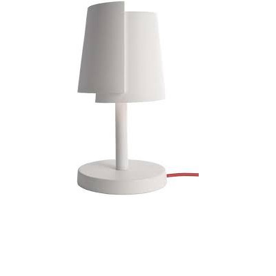 TWISTER Stolní lampa, těleso sádra, povrch bílá, možno natírat malířskou hlinkou, pro žárovku 1x25W, E27, Ra80, 230V, IP20, rozměry d=180mm, h=350mm.