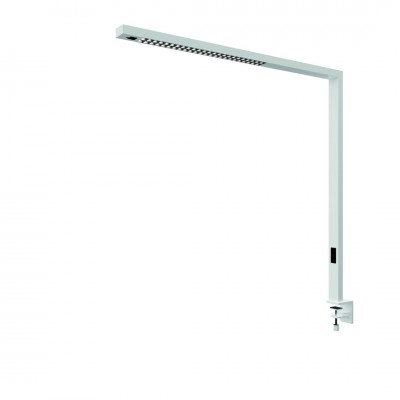 Tischleuchte Stolní lampa, senzor přítomnosti, dosah 3m, záběr 85°, hliník, bílá, LED 80W, 9800lm, nast CCT teplá 3000K-denní 6500K, UGR<6, vyzař úh 50°, dotyk stmívač, Ra90, 230V, 64x1194x1159mm, sv nahoru/dolů