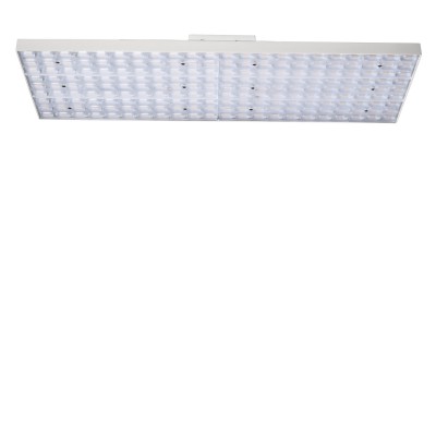 DRACONIS Stropní svítidlo, těleso hliník, povrch bílá, difuzor plast, LED přepín 45-72W, 8215lm, přepín CCT teplá 2700K-neutrální 4000K, vyzař úhel 60°, Ra80, 230V, IP20, rozměry 577x71x188mm