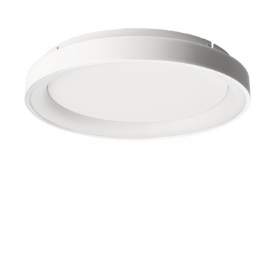 MEROPE Stropní svítidlo, těleso hliník, povrch bílá, difuzor plast opál, LED 60W, přepín CCT teplá 3000K-neutrální 4000K, stmívatelné TRIAC, d=780mm, h=60mm, svítí nahoru/dolů