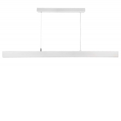 D PROFESSION Závěsné svítidlo, těleso hliník, bílá, LED 60W, neutrální 4000K, 7180lm, stmív DALI, UGR<19, Ra80, 230V, IP20, rozměry 1177x53x53mm, vč závěs lanka l=3000mm, lze zkrátit, svítí nahoru/dolů.
