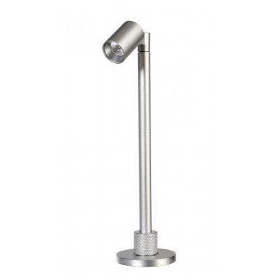 HERCULIS Bodové svítidlo, nastav. směr svícení, těleso hliník, povrch šedostříbrná, LED 1W, neutrální 4000K, Ra90, 350mA, IP20, rozměry d=39mm, h=250mm.