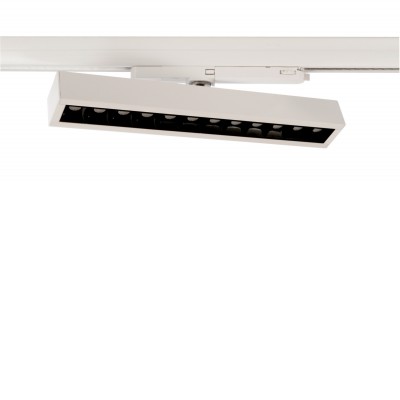 ALNITAK Svítidlo do 3F lišty, nastavitelný směr svícení, těleso hliník, povrch stříbrná, nastav. LED 23W-32W, neutrální 4000K, 3068lm, 230V, IP20, rozměry 336x36x49mm.