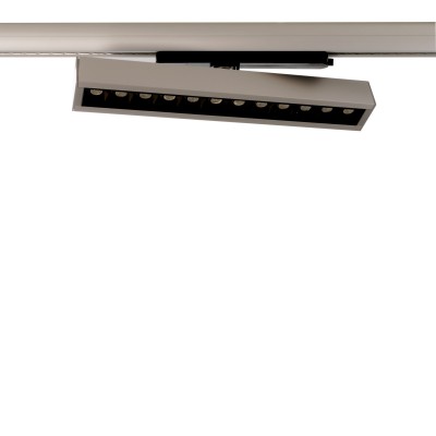 ALNITAK Svítidlo do 3F lišty, nastavitelný směr svícení, těleso hliník, povrch bílá, nastav. LED 23W-32W, neutrální 4000K, 3068lm, 230V, IP20, rozměry 336x36x49mm.