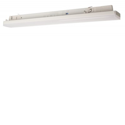 LINEAR PRO Svítidlo do 3F lišty, těleso hliník, povrch bílá, difuzor plast opál, nastavitelné LED 14W-20W, teplá 3000K, 2850lm, stmív DALI, Ra80, 230V, IP20, rozměry 602x58x61mm.