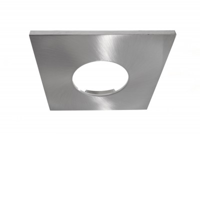 MOOD Dekorativní čtvercový rámeček, pro vestavné bodové svítidlo, materiál hliník, povrch saténový, rozměry 83x83mm.