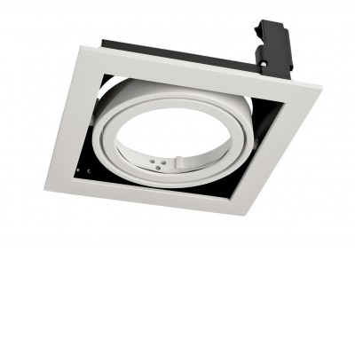 MODULAR SYSTEM Podhledové, bodové svítidlo, materiál hliník, povrch bílá, pro LED modul 1x31W, rozměry 140x140x77mm.