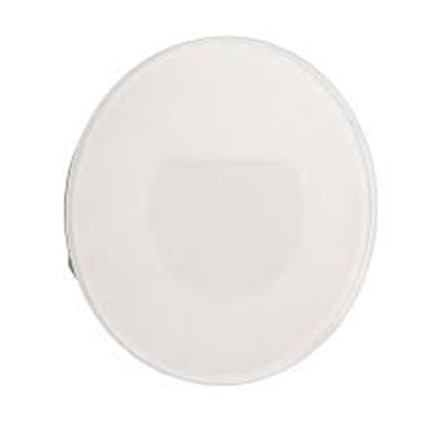 ALWAID Dekorativní kryt pro vestavné svítidlo do stěny, kruhové, materiál hliník, povrch bílá, půlkruhový difuzor, rozměry d=78mm, do KU68