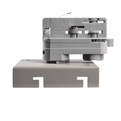 DRACONIS 3F, tříokruhový adapter pro napájení svítidel, 3x230V, materiál plast, barva bílá/šedá, rozměry 102x88x85mm.